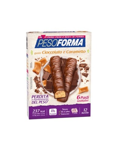 Pesoforma Barretta Cioccolato Caramello 12 X 31 G