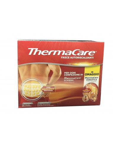 Fascia Autoriscaldante A Calore Terapeutico Thermacare Edizione Limitata Schiena 4 Pezzi