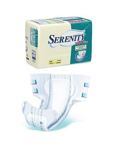 Pannolone Per Incontinenza Serenity Softdry Formato Extra Taglia Medium 30 Pezzi