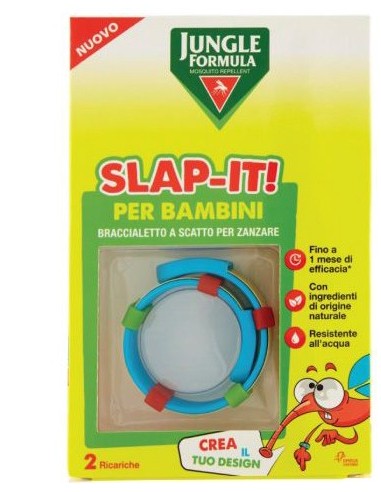 Jungle Formula Slap-it Braccialetto Anti-zanzare Per Bambini+ 2 Ricariche