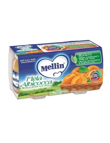 Mellin Omogeneizzato Mela/albicocca 100 G 2 Pezzi