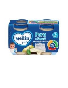 Mellin Merenda Yogurt Pera 2x120 G