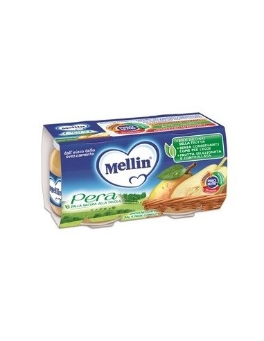 Mellin Omogeneizzato Pera 100 G 2 Pezzi