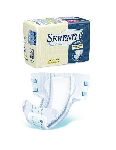 Pannolone Per Incontinenza Serenity Classic Super Taglia Extra Large 15 Pezzi