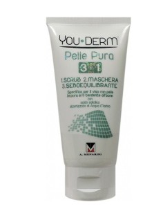 Youderm Pelle Pura 3 In 1 Scrub Maschera Seboregolatore 75 Ml