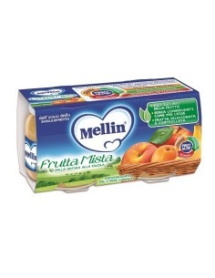 Mellin Omogeneizzato Frutta Mista 100 G 2 Pezzi