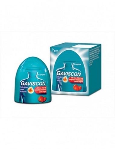 Gaviscon*16 Cpr Mast 250 Mg + 133,5 Mg Fragola