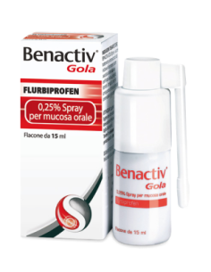 Benactiv Gola*spray Mucosa Orale 15 Ml 0,25%