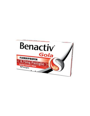 Benactiv Gola*16 Pastiglie 8,75 Mg Limone Miele