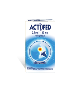Actifed*12 Cpr 2,5 Mg + 60 Mg