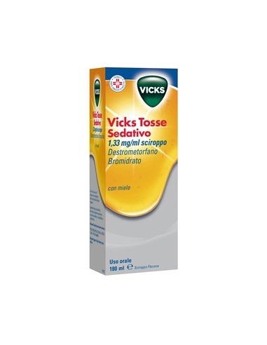 Vicks Tosse Sedativo*1 Flacone 180 Ml 1,33 Mg/ml Sciroppo