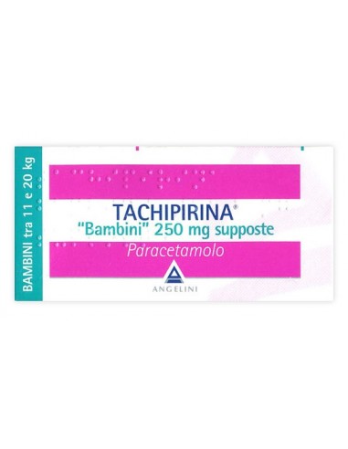 Tachipirina*bb 10 Supp 250 Mg