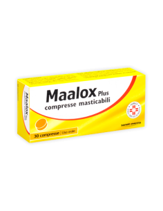 Maalox Plus 30 Compresse Masticabili 200 Mg + 200 Mg + 25 Mg