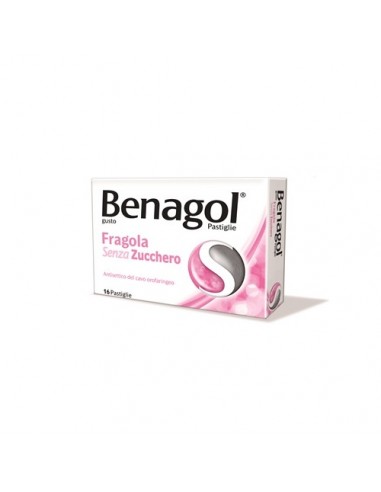 Benagol*16 Pastiglie Fragola Senza Zucchero