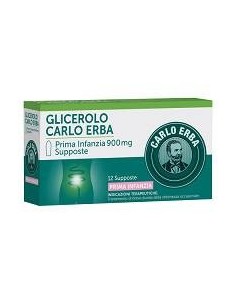 Glicerolo (carlo Erba)*prima Infanzia 12 Supp 900 Mg