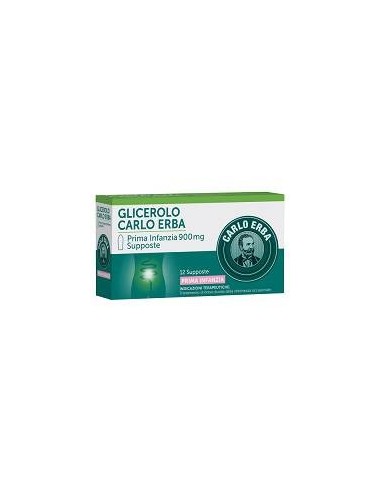 Glicerolo (carlo Erba)*prima Infanzia 12 Supp 900 Mg