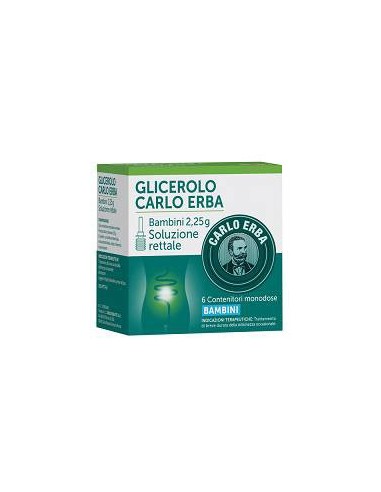 Glicerolo (carlo Erba)*bb 6 Microclismi 2,25 G Con Camomillae Malva