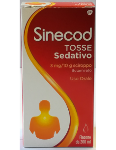 Sinecod Tosse Sedativo*1 Flacone 200 Ml 3 Mg/10 G Sciroppo