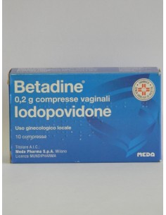 Betadine*10 Cpr Vag 200 Mg
