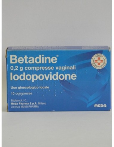 Betadine*10 Cpr Vag 200 Mg