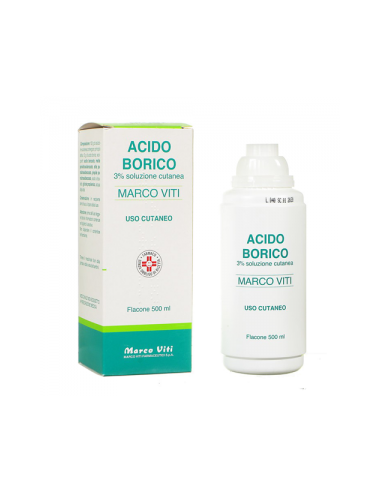 Acido Borico (marco Viti)*soluz Cutanea 500 Ml 3%