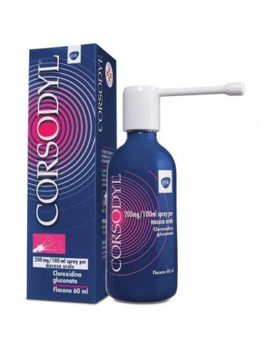 Corsodyl*spray Mucosa Orale 60 Ml 200 Mg/100 Ml