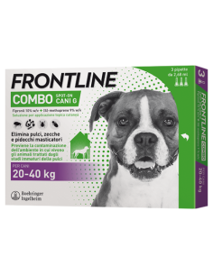 Frontline Combo Spot-on Cani G*soluz 3 Pipette 2,68 Ml 268 Mg + 241,2 Mg Cani Da 20 A 40 Kg