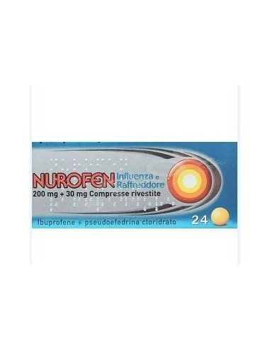 Nurofen Influenza E Raffreddore*24 Cpr Riv 200 Mg + 30 Mg