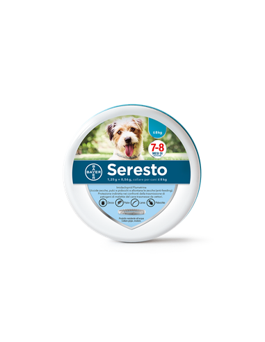 Seresto*collare 1,25 G + 0,56 G Cani Fino A 8 Kg