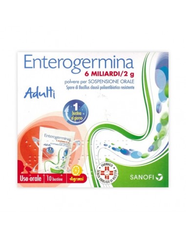 Enterogermina*orale Sosp 10 Bustine 6 Mld 2 G