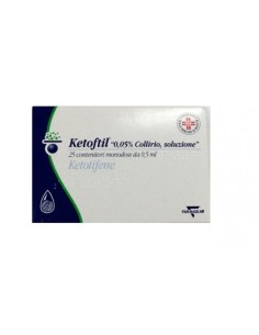 Ketoftil*25 Monod Collirio 0,5 Ml 0,5 Mg/ml