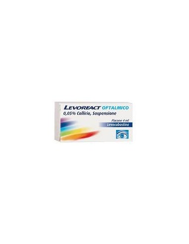 Levoreact Oftalmico*collirio 4 Ml 0,5 Mg/ml