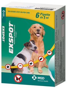Exspot*spot-on Soluz 6 Tubetti 1 Ml 715 Mg/ml Cani