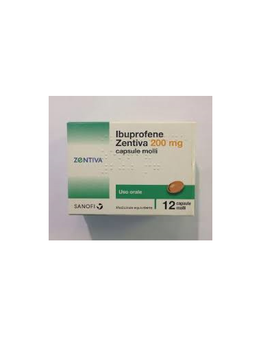 Ibuprofene (zentiva)*12 Cps Molli 200 Mg