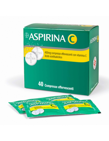 Aspirina C*40 Cpr Eff 400 Mg + 240 Mg Con Vitamina C