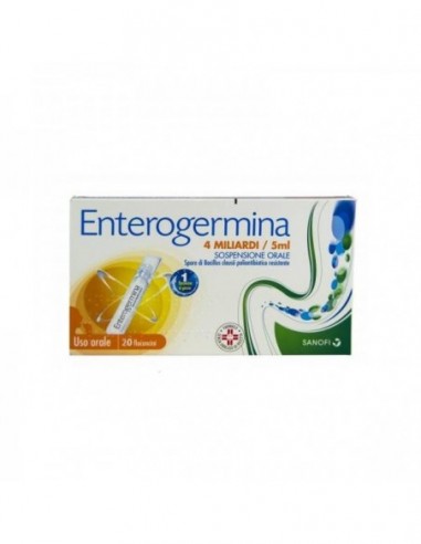 Enterogermina*orale Sosp 20 Flaconcini 4 Mld 5 Ml