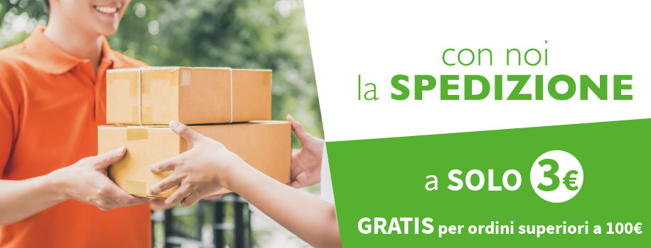 Spedizione Gratuita sopra 100€