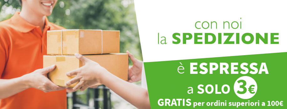 Spedizione Gratuita sopra 100€